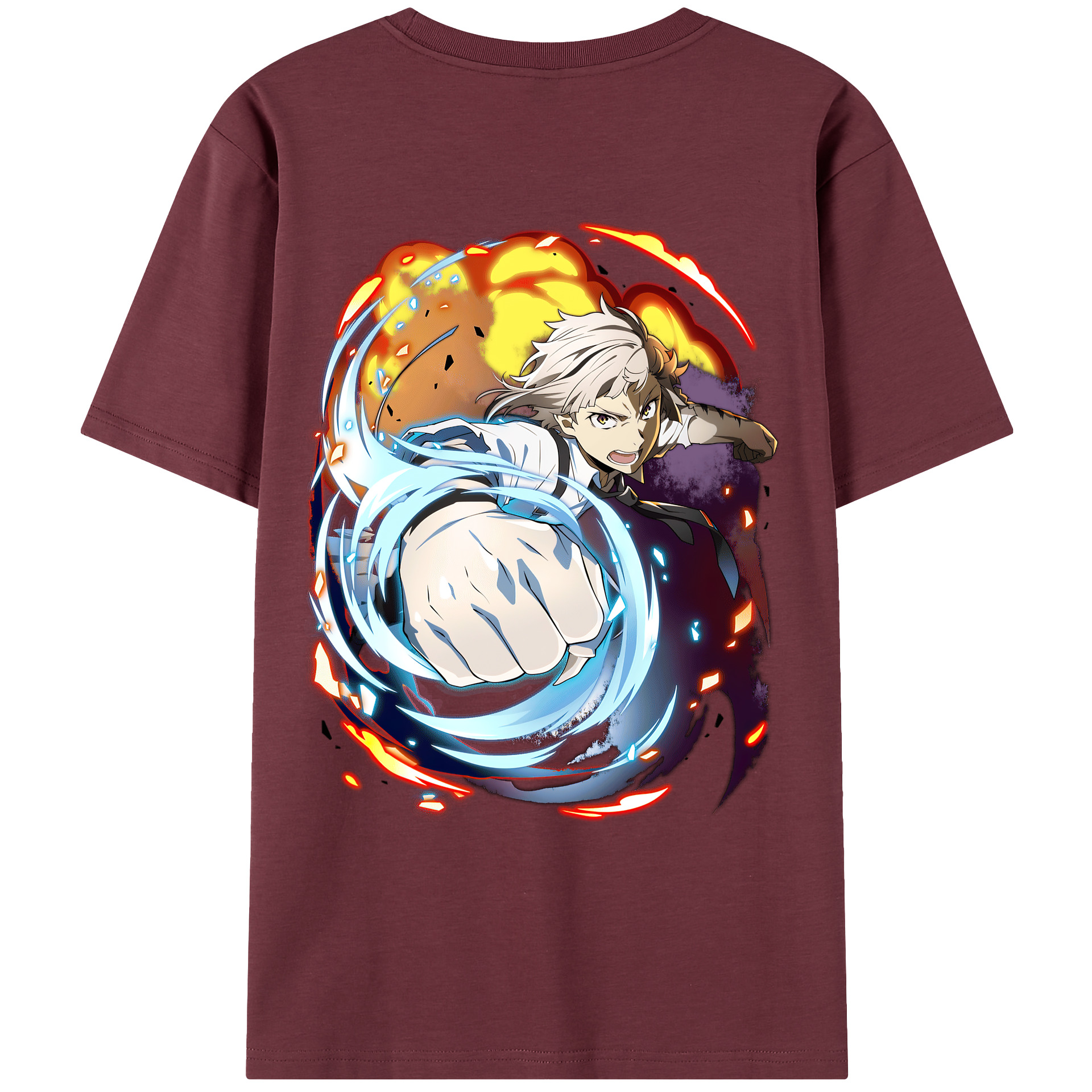（画像用） 文豪ストレイドッグス Bungo Stray Dogs 綿100％半袖Tシャツ（背面プリント）